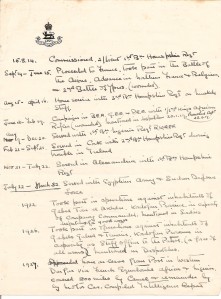 ARG handwritten service record to 1932 - pt1