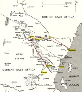 Route of ARG - Mobassa to Korogwe